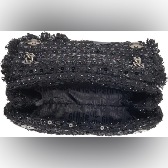 KURT GEIGER LONDON Mini Brixton Black Lock Bag - Picture 7 of 8